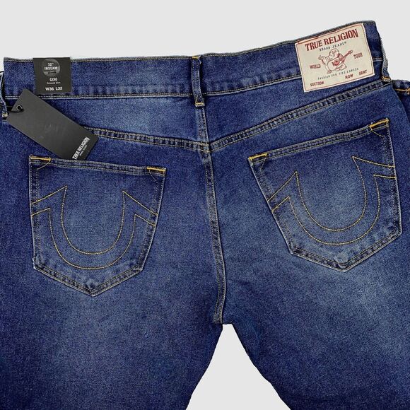 NWT TRUE RELIGION GENO Mens Jeans Relaxed‎ Slim Size W36 L 32 - Picture 7 of 16